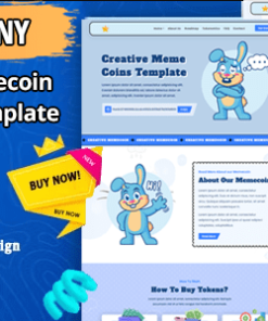 Memecoiny - Memecoin ICO and Crypto Bootstrap Landingpage Template