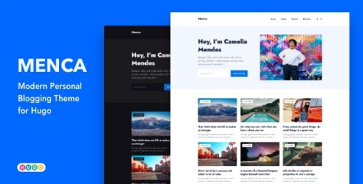 Menca – Modern Personal Blogging Theme for HUGO