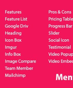 Mentor Addons - Addon For Elementor Page Builder