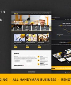 Metal - Mobile Friendly Building & Construction Business Template