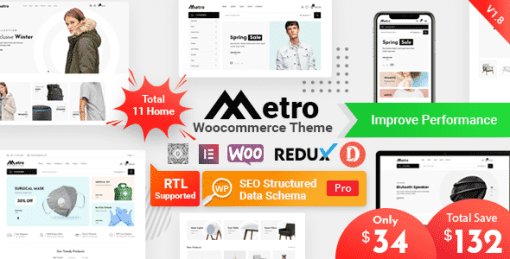 Metro – Minimal WooCommerce WordPress Theme