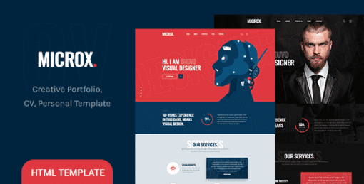 Microx - CV Resume and Personal Portfolio HTML5 Template