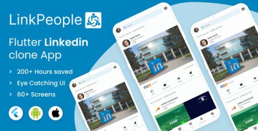 Mighty Link People - Flutter UI design clone of linkedin app