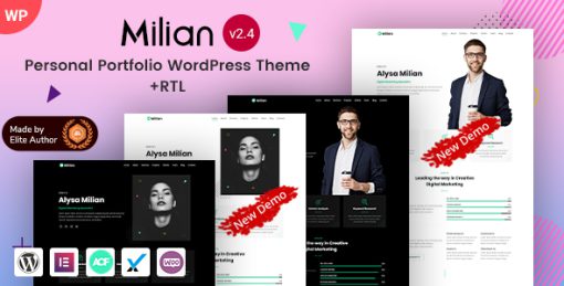 Milian - Personal Portfolio Elementor WordPress