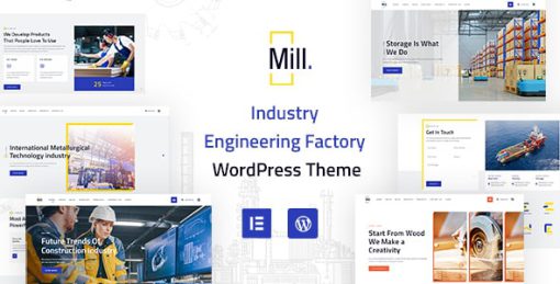Mill | Industry Engineering Factory WordPress Theme