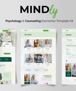 Mindly - Psychology, Therapy & Counseling Elementor Template Kit