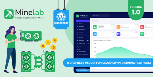 MineLab - Cloud Crypto Mining WordPress Plugin