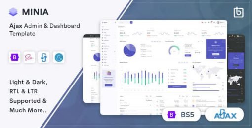Minia - Ajax Admin & Dashboard Template