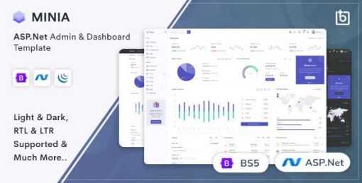 Minia - ASP.Net  Admin Dashboard Template