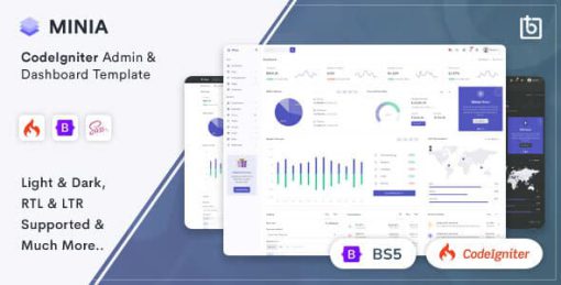 Minia - CodeIgniter 4 Admin & Dashboard Template