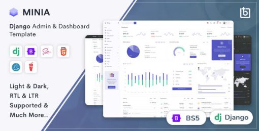 Minia - Django Admin & Dashboard Template