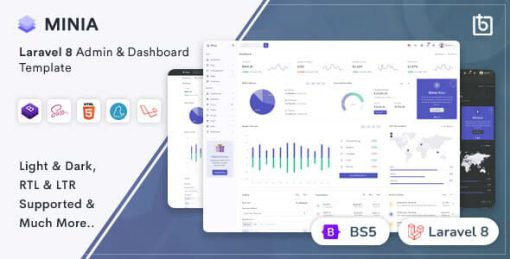 Minia - Laravel 8 Admin & Dashboard Template