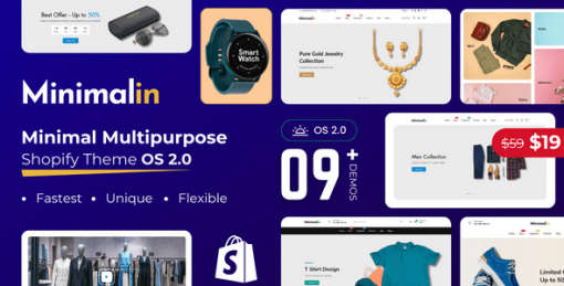 Minimalin - Minimal Multipurpose Shopify Theme OS 2.0