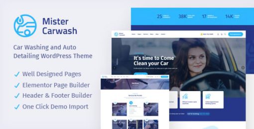 Mister -  Car Wash WordPress Theme