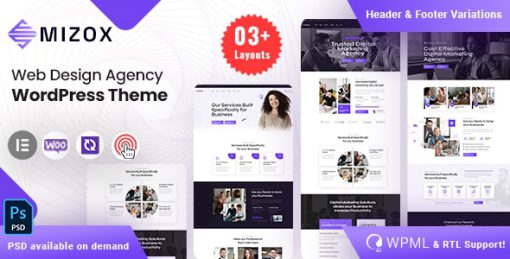 Mizox - Web Design Agency WordPress