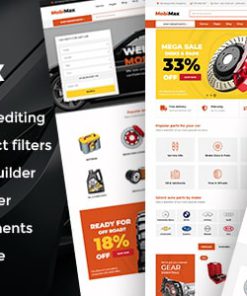 Mobimax - Auto Parts WordPress Theme + WooCommerce Shop