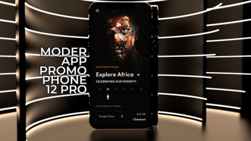 Modern App Promo VII-Phone 12 Pro