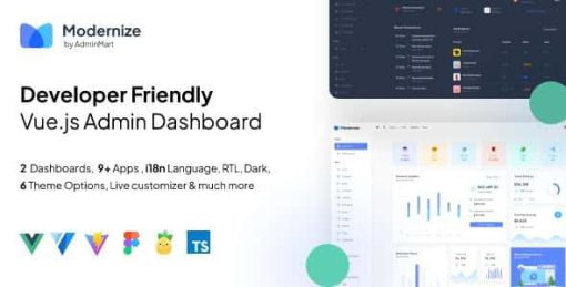 Modernize VueJs Admin Dashboard