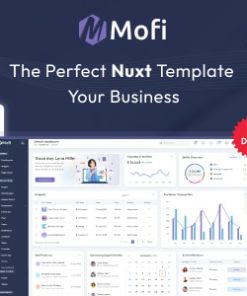 Mofi – Vue Nuxt Admin & Dashboard Template