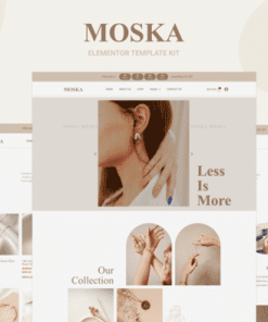 Moska - Fashion Jewelry Store WooCommerce Elementor Template Kit