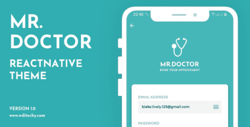 Mr.Doctor React Native Theme/Templates