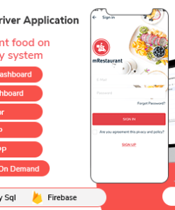 Mrestaurant Application Template for Driver in Flutter