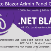 MS SQL to C# Blazor Entity Framework Admin Panel Generator .Net C# | Blazore Bootstrap Razor