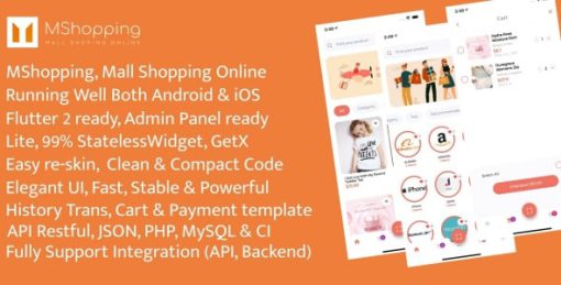 MShopping - Mall Shopping Flutter App with Admin Panel