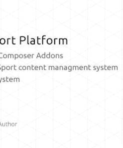 MSP - MultiSport & eSport WordPress plugin with 90 Visual Composer addons