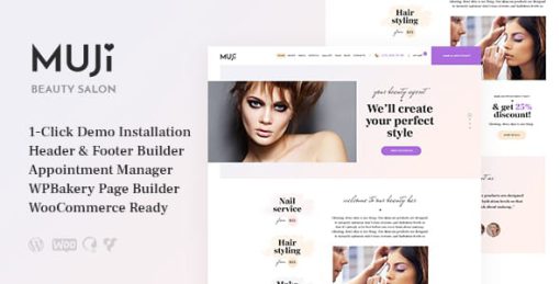 Muji | Beauty Shop & Spa Salon WordPress Theme