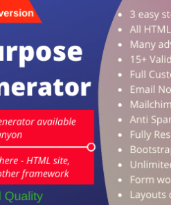 Multi-Purpose Form Generator & docusign (All types of forms) with SaaS