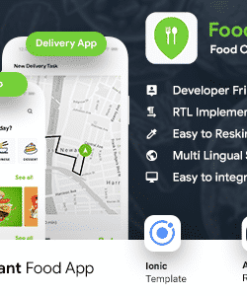 Multi Restaurant Food Ordering App | Food Delivery App | 3 Apps| Android + iOS App Template| IONIC 5