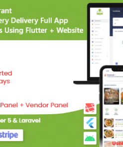 Multi Restaurant Vendor Food Grocery Delivery App Flutter laravel