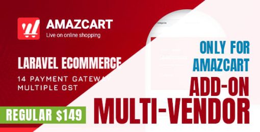 Multi-Vendor - AmazCart Laravel Ecommerce System CMS