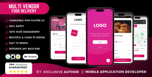 Multi Vendor Food Delivery App | Flutter UI Kit