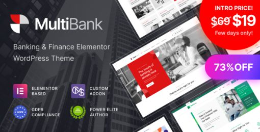 Multibank -  Business and Finance WordPress Theme