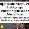 Multiple Barbershops, Salons Booking App - Full Flutter Application with Admin Panel (Android+iOS)