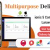 Multipurpose Delivery App - ionic 5 Complete App with Laravel Backend (User, Store & Driver App)