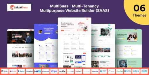 MultiSaas - Multi-Tenancy Multipurpose Website Builder (Saas)