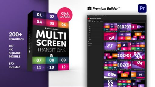 Multiscreen Transitions for Premiere Pro