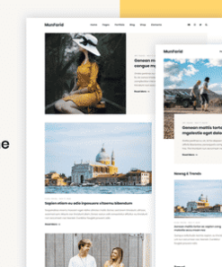 Munfarid - A WordPress Theme For Blog & Shop