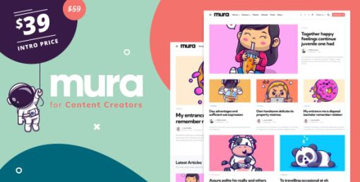 Mura - WordPress Theme for Content Creators