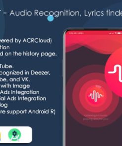 Music Finder - Audio Recognition, Lyrics finder & Search Music in the cloud, Shazam Clone with Admob