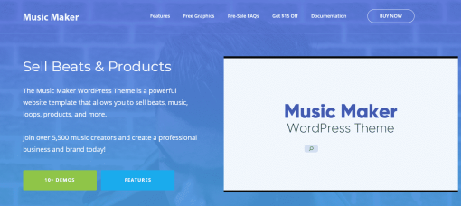 Music Maker WordPress Theme