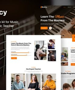 Musicy – Music School Elementor Template Kit