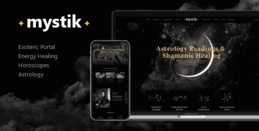 Mystik | Astrology & Esoteric Horoscope Fortune Telling WordPress Theme + RTL