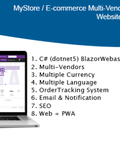 MyStore-  ecommerce multi vendors(Website + PWA) dotnet 5 / C# (BlazorWebassembly)