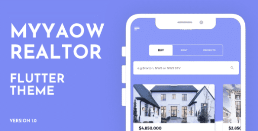 Myyaow Realtor Flutter Theme/Template