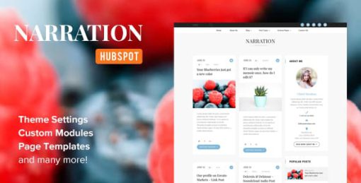 Narration - A Responsive HubSpot Blog Theme