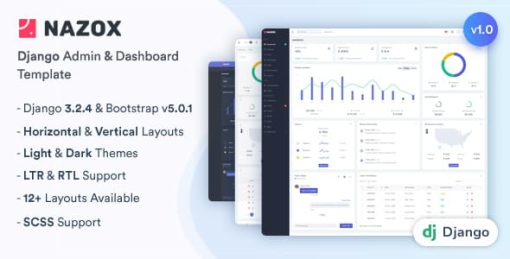 Nazox - Django Admin & Dashboard Template